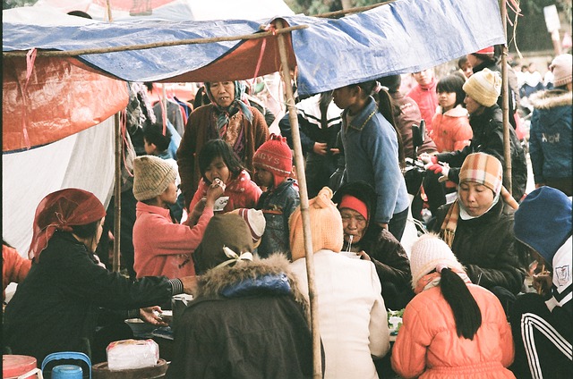 Marché de la ville natale de Ha Noi au Vietnam